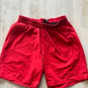 Men's Red Casual Shorts